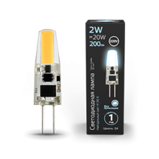 Лампа светодиодная LED 2Вт G4 AC220-240В 4100К | 107707202 | Gauss