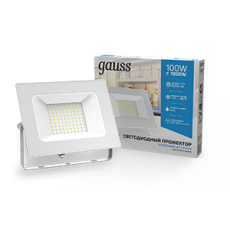 Прожектор светодиодный 100W 7000lm IP65 6500К белый | 613120300 | Gauss