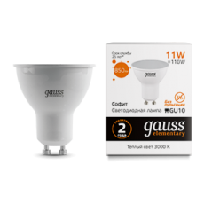 Лампа светодиодная Elementary MR16 11W 850lm 3000K GU10 LED 1/10/100 | 13611 | Gauss