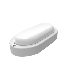 Светильник светодиодный пылевлагозащищенный для ЖКХ LITE овал 15W 1100lm 4000K 200-240V IP65 200*98*46мм белый LED 1/40 | 161418215 | Gauss