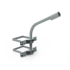 Кронштейн для уличных светильников на опору с 2 хомутами 625х460х680 D48мм | 903265302 | Gauss