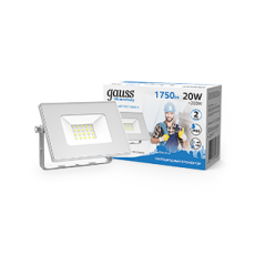 Прожектор светодиодный 20W 1350lm IP65 6500К белый | 613120320 | Gauss