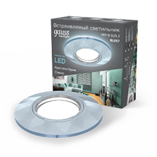 Светильник точечный встраиваемый Backlight BL057 Круг Гран. Кристалл/Хром, Gu5.3, LED 4100K | BL057 | Gauss