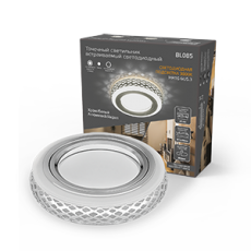 Светильник точечный встраиваемый Backlight BL085 Кругл. Хром/Белый, Gu5.3, 3W, LED 3000K | BL085 | Gauss