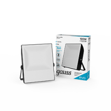 Прожектор светодиодный LED EVO 100W 10000 lm IP65 6500К, IK07, черный 1/6 | 687511100 | Gauss