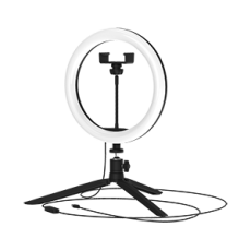 Светильник кольцевой 14W 700lm 3000-6500K 5V USB IP20 260*23мм черный дим пульт LED 1/20 | RL002 | Gauss