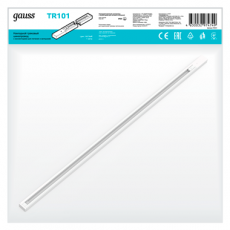 Шинопровод осветительный накладной 1м белый (с адаптером питания и заглушкой) | TR101 | Gauss