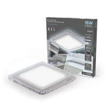 Светильник светодиодный Bubbles BL325 Квадр. 12+4W LED 4000K 1200лм192x192мм O160 1/20 | BL325 |Gauss