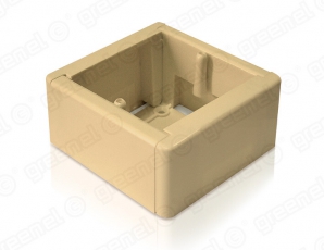 Коробка установочная универсальная для наружного монтажа 88х88х44 IP20, цвет-СВЕТЛОЕ ДЕРЕВО (50шт) | GE40231-03 | GREENEL