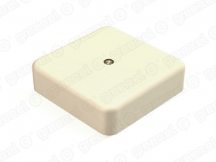 Коробка распределительная для о/п с кабель-каналом 100х100х29мм, IP40, цвет-СЛОНОВАЯ КОСТЬ (42шт) | GE41218-02 | GREENEL