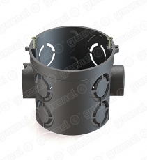 Коробка установочная 68x62 с саморезами черная | GE40011-05 | GREENEL