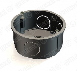 Коробка установочная (насадка на Коробка установочная GE40002) для кирпичных стен с саморезами 68х34 | GE40003 | GREENEL