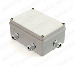 Коробка распределительная наружного монтажа с гладкими стенками 150х110х85мм, IP55, в комплекте с кабельными вводами PG11-5шт (28шт)