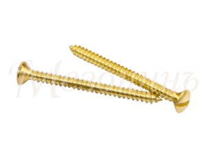 Саморез для выключателя / изолятора, цвет - латунь, ТМ 
