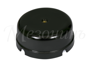 Коробка распределительная фарфоровая D80мм, высота 33мм, IP20, цвет - черный, ТМ 