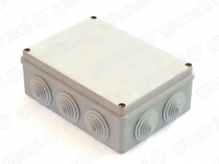 Коробка респределительная для о/п 190х140х70мм, IP44, 10 гермовводов (20шт) | GE41243 | GREENEL