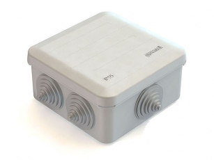 Коробка распределительная для о/п 100х100х50 6 вводов IP 55 | GE41255 | GREENEL