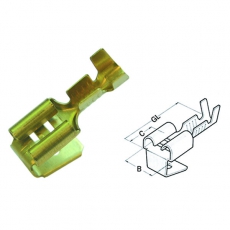 Гильза плоская штепсельная, 1.0-2.5/6.3x0.8 (упак.200шт) | 280084 | Haupa
