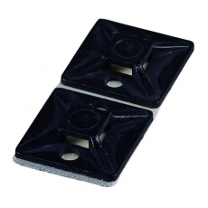 Площадка самоклеющаяся черного цвета до 4,8 мм, 28x28 мм (упак.100шт) | 262163 | Haupa