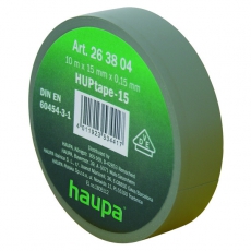 Изолента ПВХ, цвет серый, шир. 19 мм, длина 20 м, d 74 мм | 263846 | Haupa