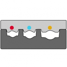 Насадка для обжимных клещей 210761 для обжима изолированных кабельных наконечников 0,5 - 6,0 мм? | 210761/E | Haupa