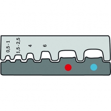 Насадка для обжимных клещей арт. 210784 для обжима изолир. сжимающих каб. наконечн. 0,5 - 2,5мм? и концевых гильз 0,5 - 6 мм? | 210784/E | Haupa