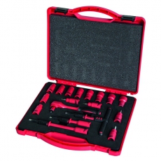 Набор торцевых головок с трещоточным ключом VDE 1/4