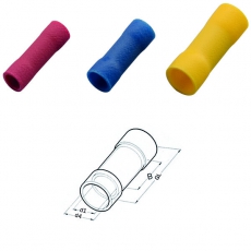 Соединитель стыковой, параллельный, 0,5-1, ПВХ (упак.100шт) | 260360 | Haupa