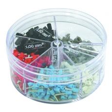 Гильзы изолированные конечные (НШВИ) в коробке для хранения насыпом, цветовой ряд I | 270850 | Haupa