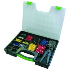 Набор конечных гильз, цветовая серия II, с клещами 210804 | 270890 | Haupa