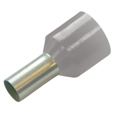 Гильза конечная изолированная 0,75/10 цвет серый (упак.100шт) | 272803 | Haupa