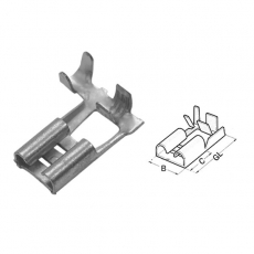 Гильза плоская штепсельная, 0.5-1.0/6.3x0.8 (упак.200шт) | 280070 | Haupa
