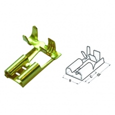 Гильза плоская штепсельная, 1.0-2.5/6.3x0.8 (упак.200шт) | 280064 | Haupa
