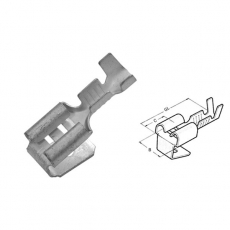 Гильза плоская штепсельная, 0.5-1.0/6.3x0.8 (упак.200шт) | 280090 | Haupa