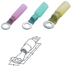 Наконечник кольцевой, термоусадочный 0.25-1.5 M4 (упак.100шт) | 363530 | Haupa