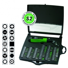 Набор: Отверка с трещеточным механизмом со сменными наконечниками 