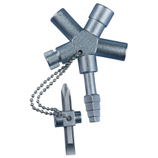 Ключ для распределительного шкафа „HUPkey“ с поворотной насадкой | 110692 | Haupa