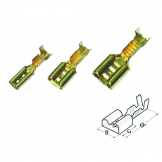 Гильза плоская штепсельная 0.5-1.25/2.8x0.5 (упак.200шт) | 280020 | Haupa