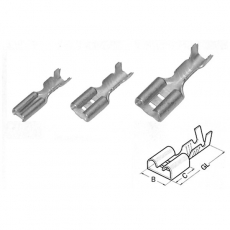 Гильза плоская штепсельная 1.0-2.5/6.3x0.8 (упак.200шт) | 280034 | Haupa