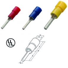 Штифт круглый изолированный 4-6/14, нейлон (упак.100шт) | 260774 | Haupa