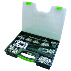 Набор трубчатых кабельных наконечников серии DIN с клещами 210805 K | 290382 | Haupa