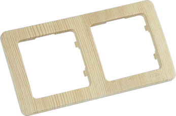 Рамка двухместная, скрытой установки, цвет сосна | Р402-02 | HEGEL