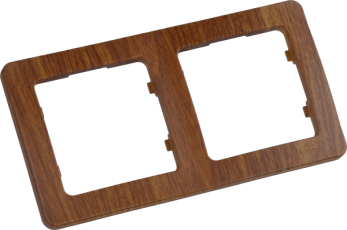 Рамка двухместная, скрытой установки, цвет дуб | Р402-05 | HEGEL