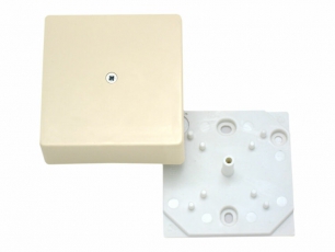 Коробка распределительная 75х75х30 без клеммника, слоновая кость | КРК2702 02-01 | HEGEL