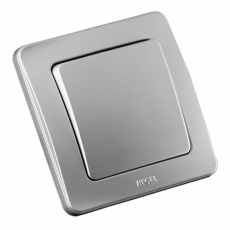 Выключатель скрытой установки, одноклавишный, цвет серебро | ВС10-311-06 | HEGEL