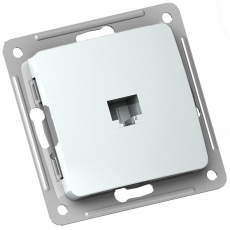 Розетка компьютерная скрытой установки, механизм, цвет белый | РСК-400 | HEGEL