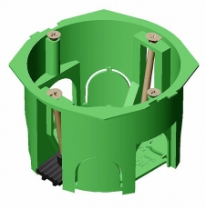 Коробка установочная 68х45 пластиковые лапки с переходником ПК5202 | КУ1206-И | HEGEL