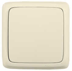 Выключатель открытой установки, одноклавишный, с изолирующей пластиной, цвет слоновая кость | ВА16-113-01 | HEGEL