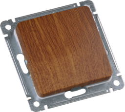 Переключатель скрытой установки, одноклавишный, механизм, цвет дуб | ВС10-461-05 | HEGEL