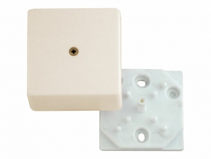 Коробка распределительная 60х60х30 без клеммника, слоновая кость | КРК2701 02-01-И | HEGEL